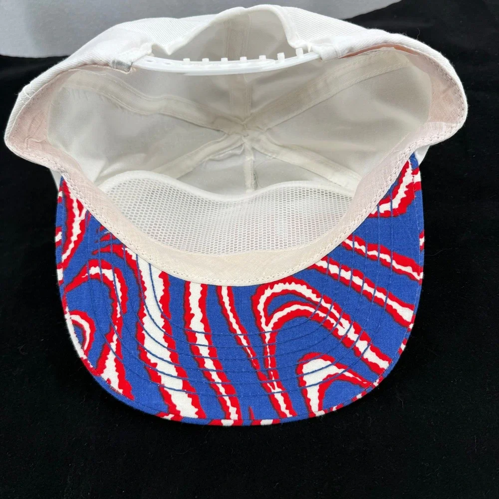 Vintage Duron Paints Wallcoverings‎ Snapback Hat White Blue Red Made USA